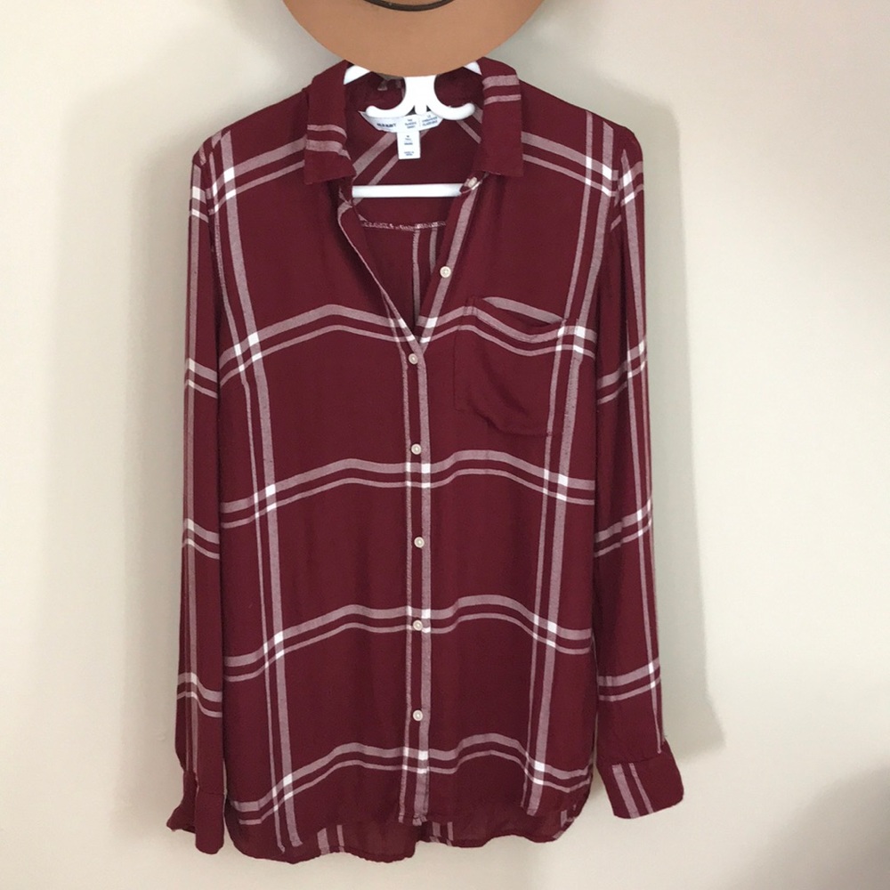 Old Navy Plaid button-down